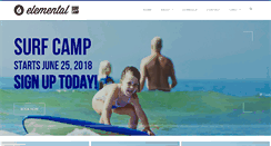 Desktop Screenshot of elementalsurfcamp.com